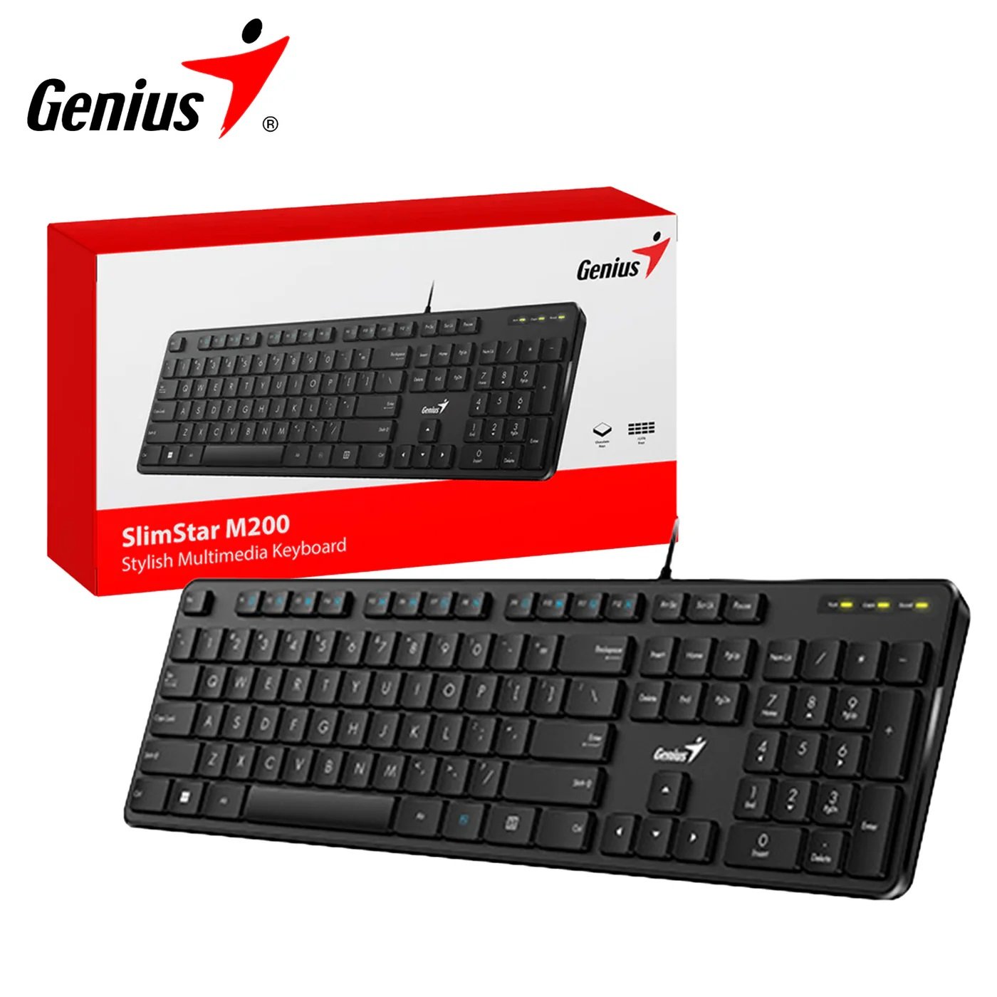 TECLADO USB SLIMSTAR M200 GENIUS 
31310019401